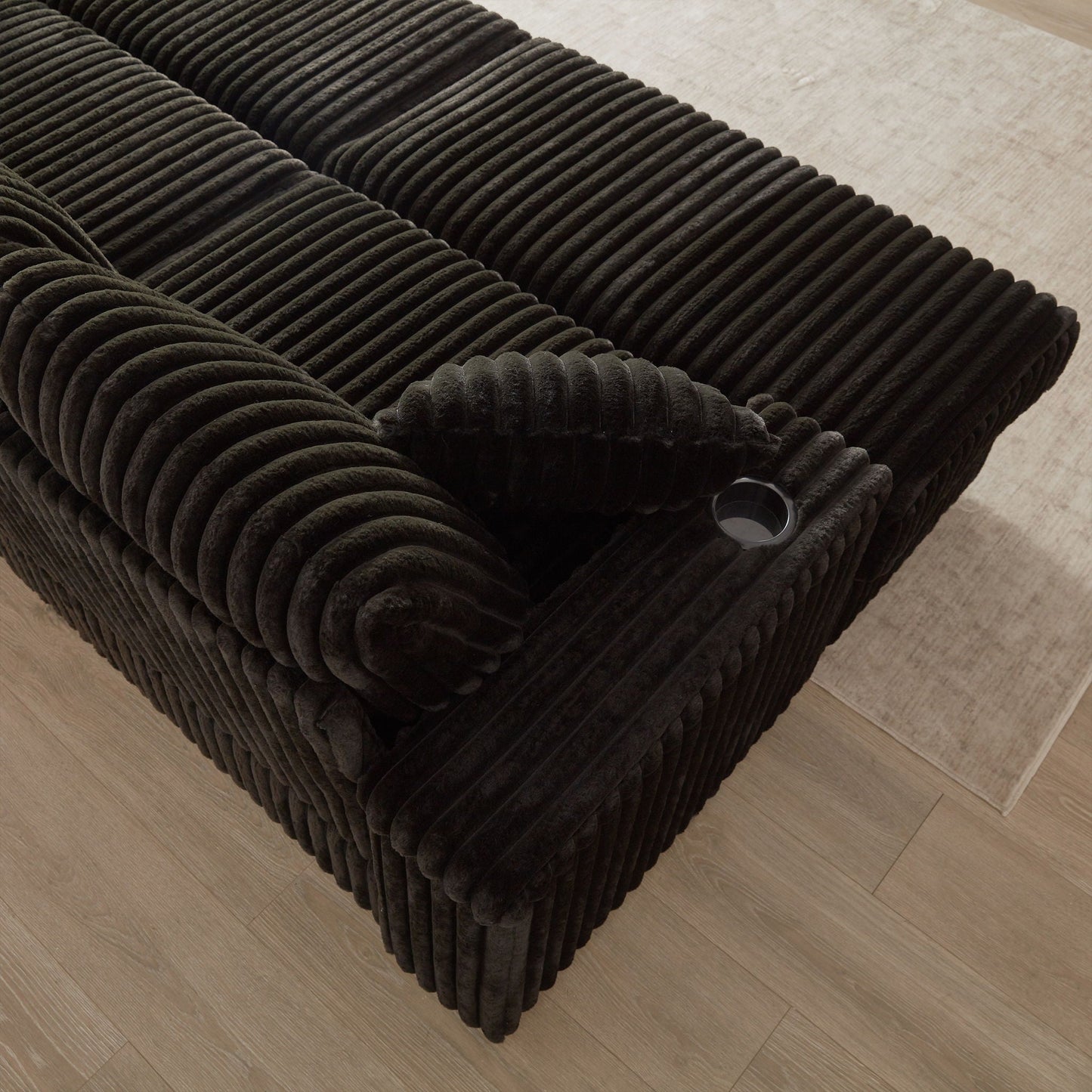 3 Seater Sofa With 2 Ottomans For Living Room