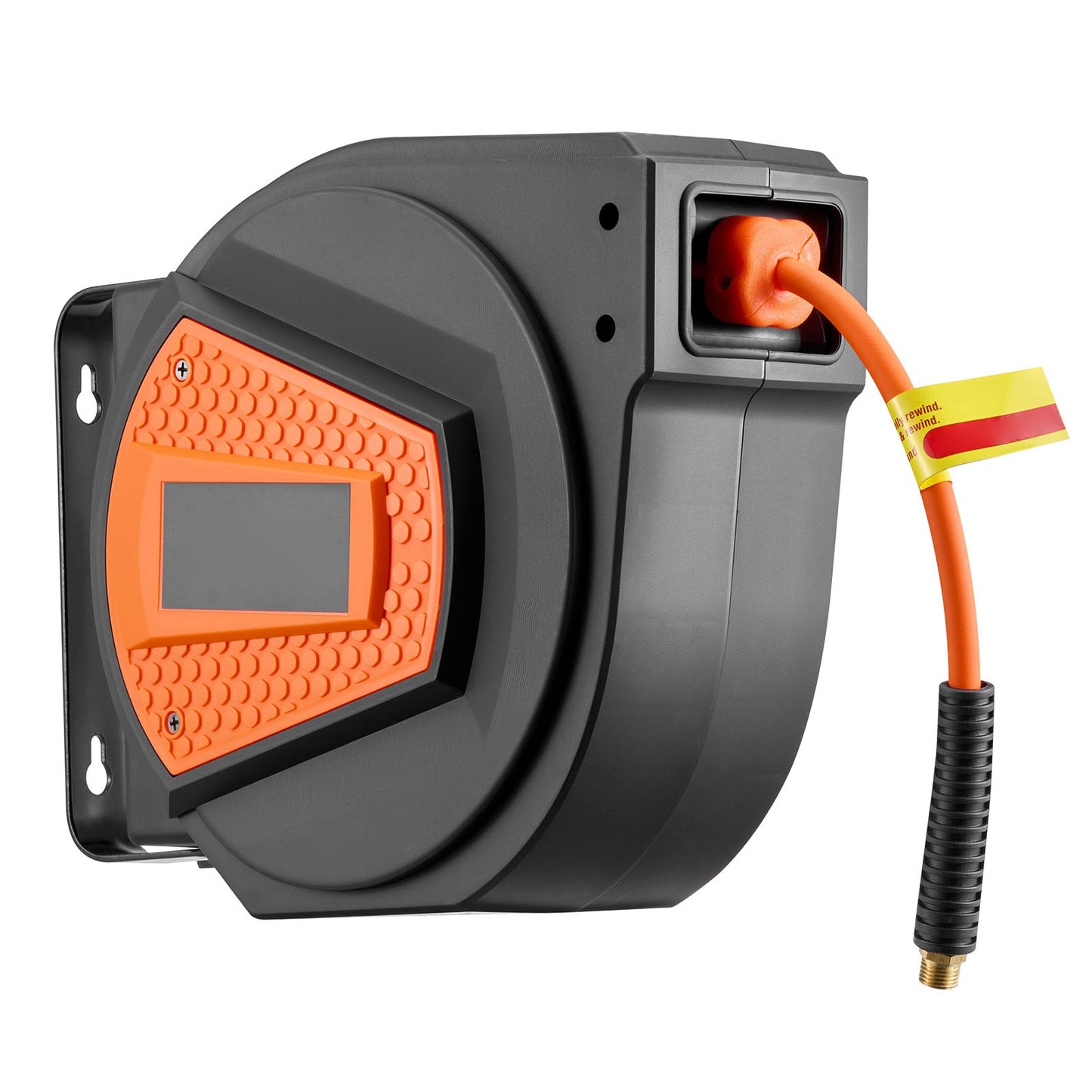 Retractable Air Hose Reel, 1/4 Inch x 50 FT Hybrid Air Hose Max 300PSI