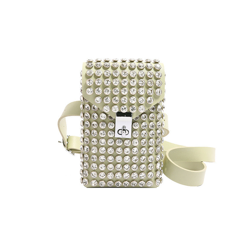 Single-shoulder Bag Instagram-style Rhinestone Design