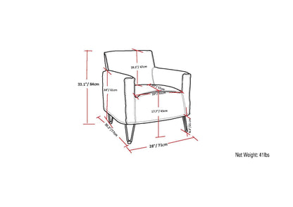 Warren - Accent Chair With Hairpin Legs