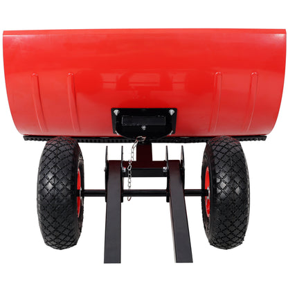 Dual Bar Snow Shovel with Wheels