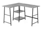 L-Shape Corner Computer Desk with Storage Shelves