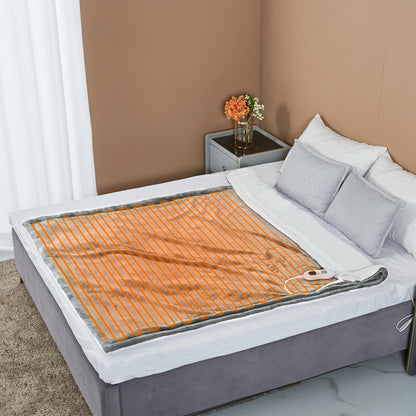 Electric Heated Flannel Throw Blanket 59x50in with 6 Heat Settings