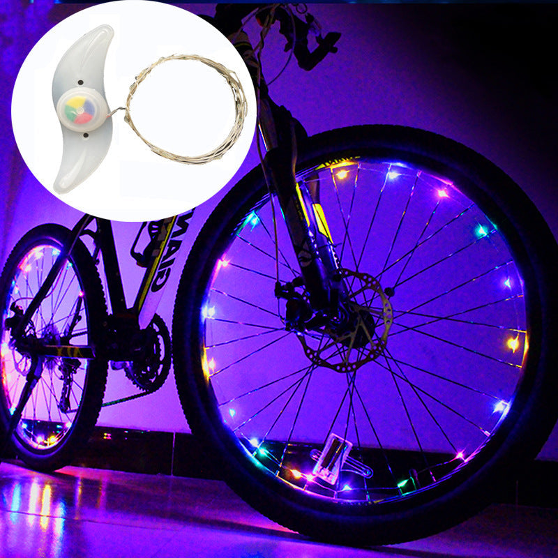 Super Cool Bicycle Led Hub Light Set Mountain Bike Rack Decorative Light Bicycle Spoke Lights Night Riding Bicycle Wheel Light
