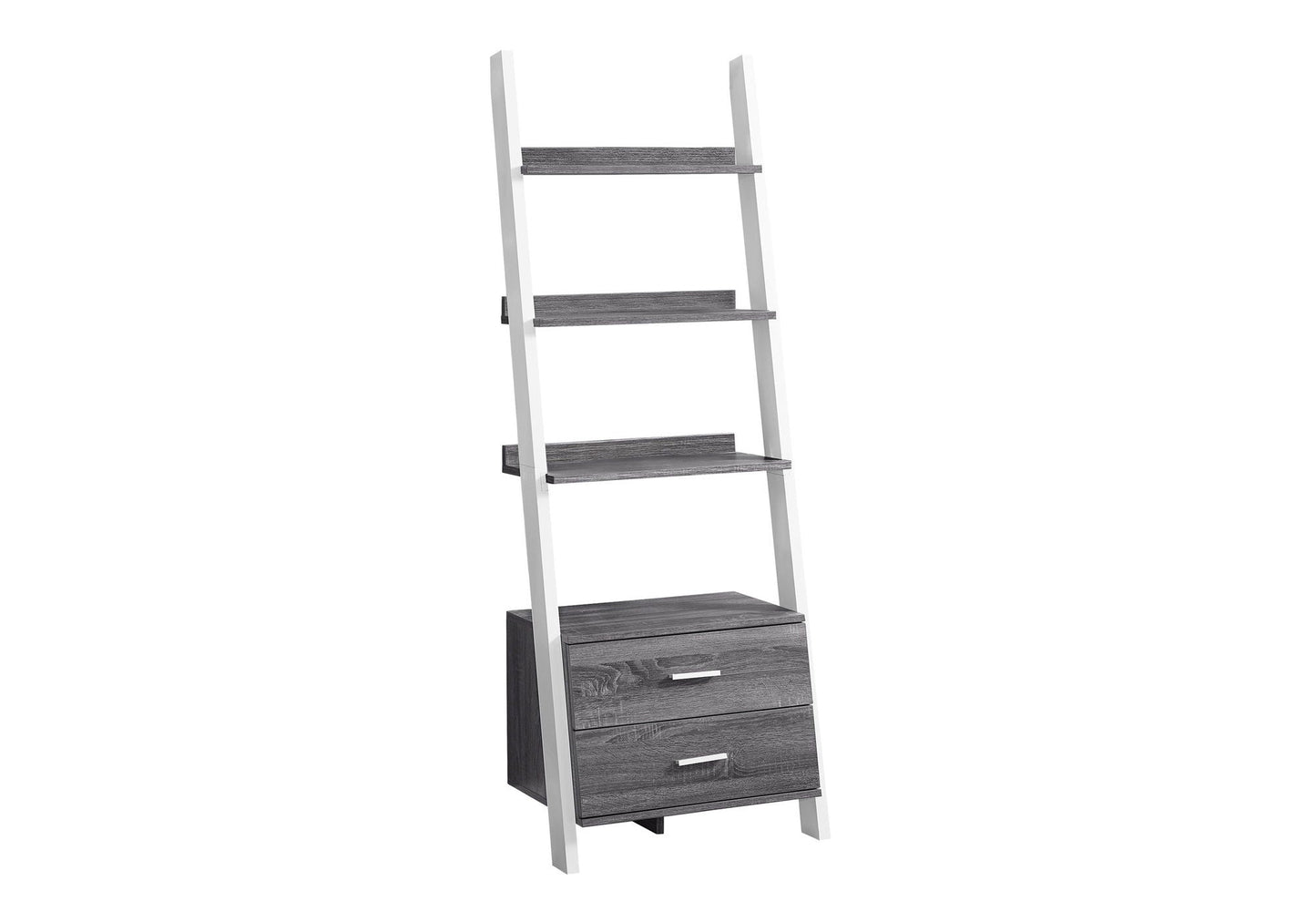Contemporary Corner Ladder Bookshelf for Office