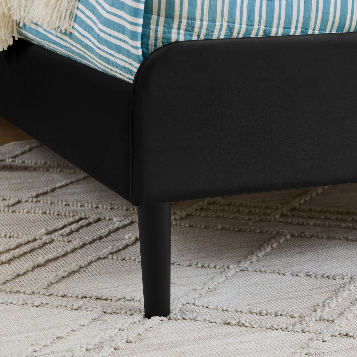 Upholstered Platform Bed Frame With 2 Storage Drawers And Adjustable Sofa Bed