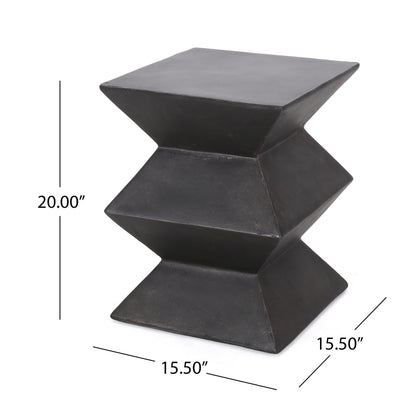 Outdoor Lightweight Concrete Side Table