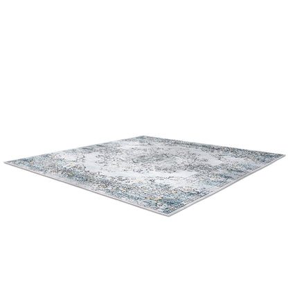 6x9FT VintageÊArea Rug Modern Non Slip Carpet Boho Low Pile Soft Rug Waterproof Machine Washable Rug for Living Room BedroomÊKitchen Dining Room Under