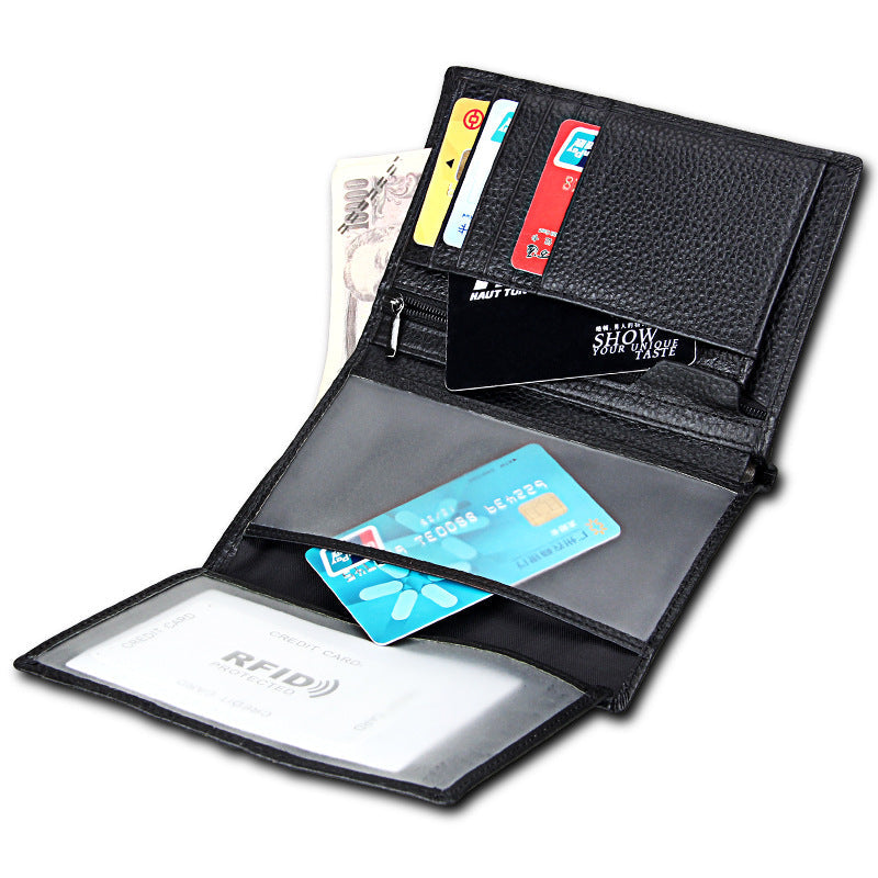 Anti-theft Long Mens Wallet Passport Holder Functional Cash Holder