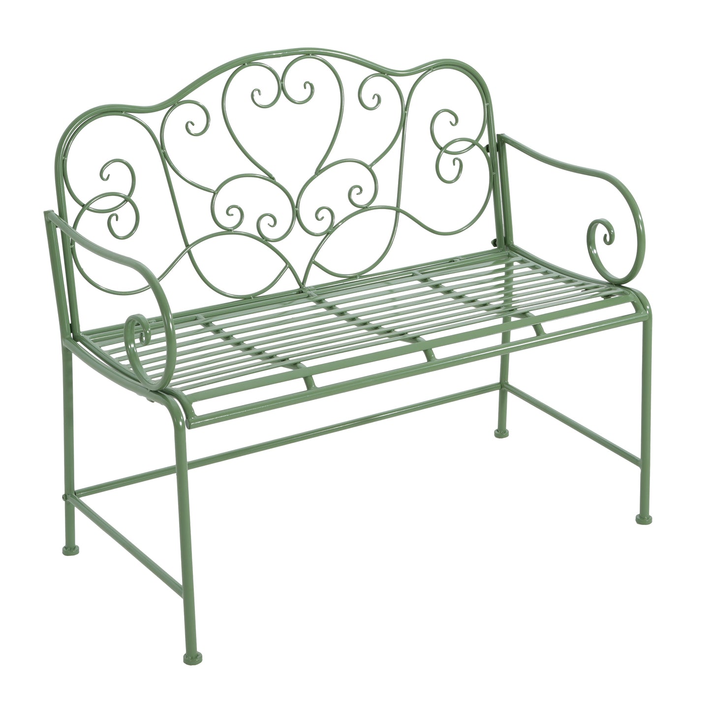 Sunnydaze Outdoor Garden Bench - Green