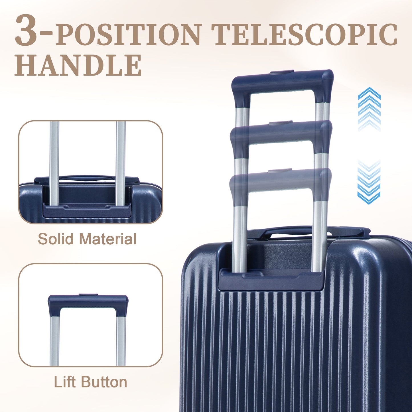 14'/20' 2-Piece ABS Spinner Wheel Luggage Set