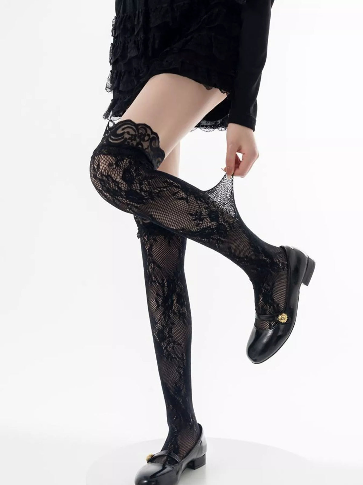 Lace Thigh-High Stockings