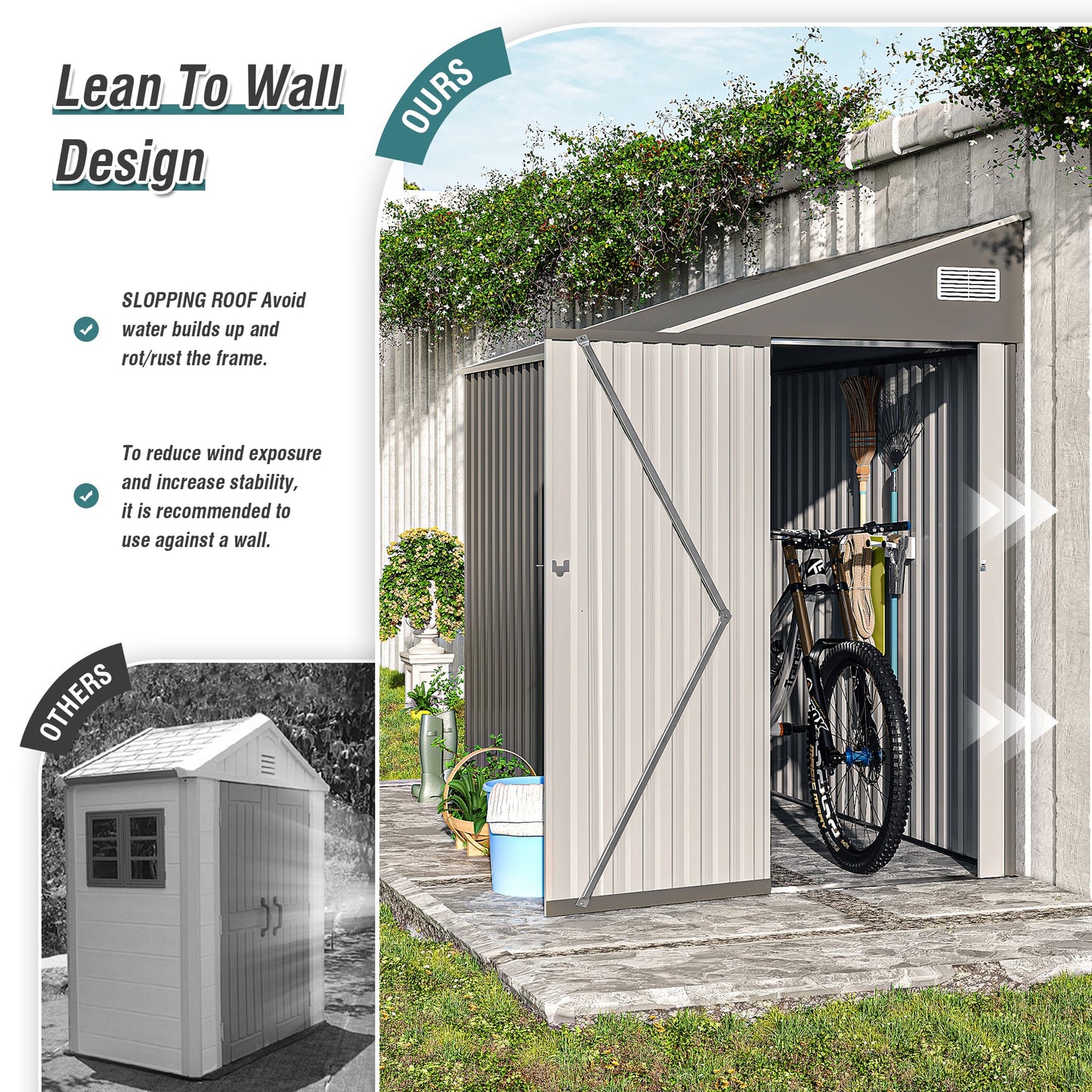Campcraft Optional Two-Color Storage Shed