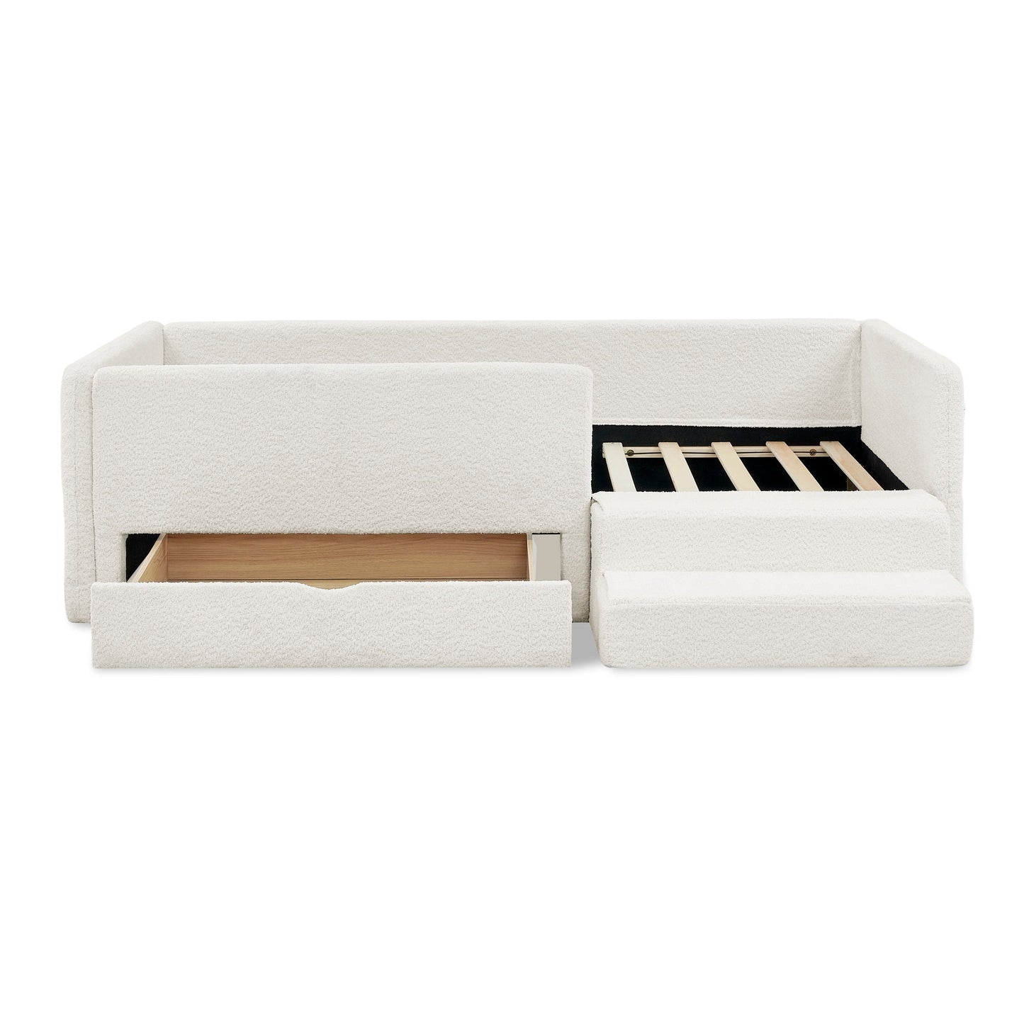 Safe Kids Bed With Guardrails And Storage