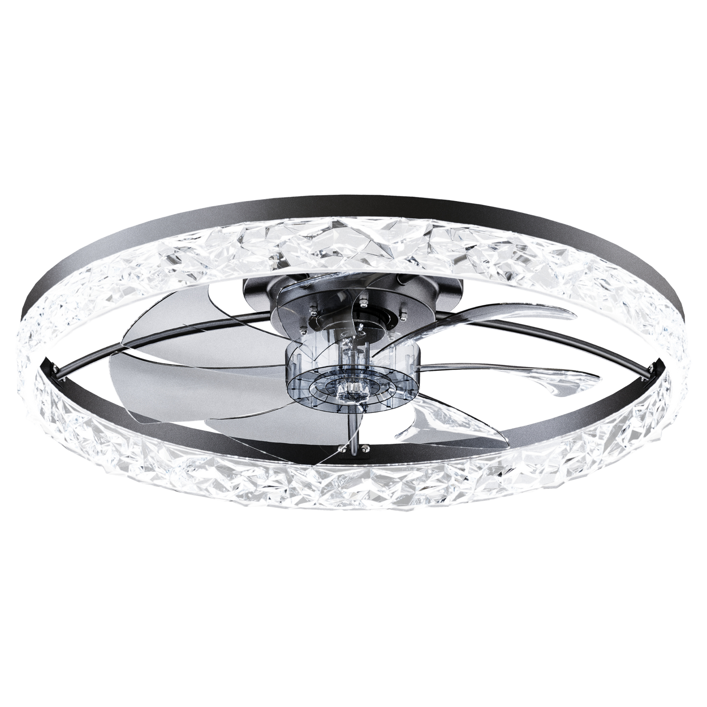 23.6" Ceiling Fan with Lights, Remote and App Control