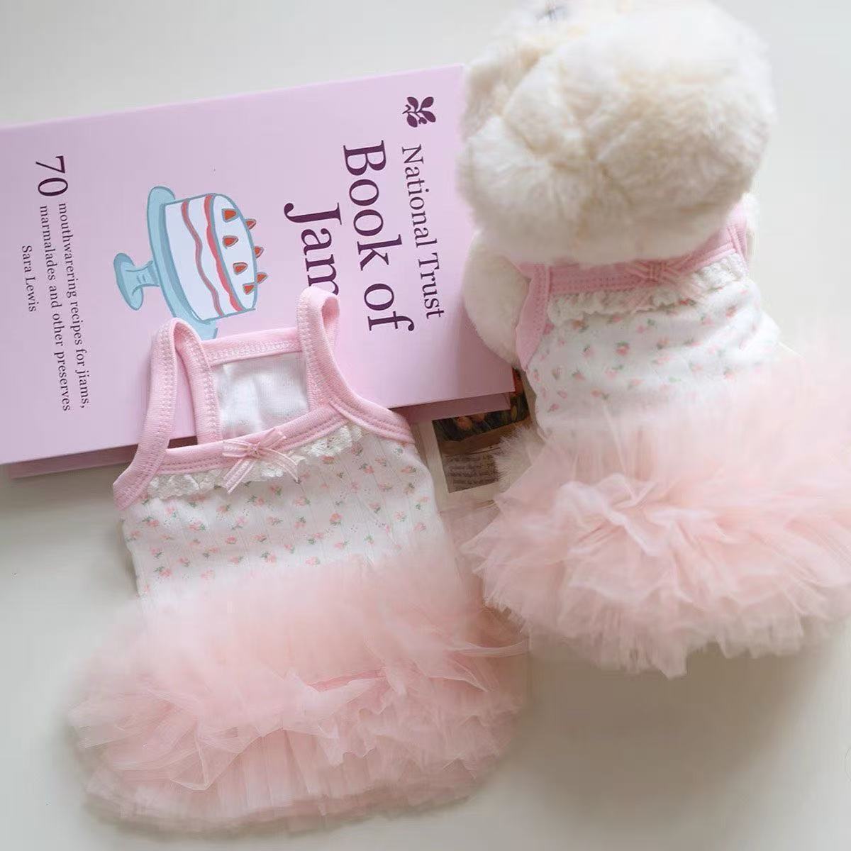 Cute Strap Ballet Puffy Dress By Malteshishi