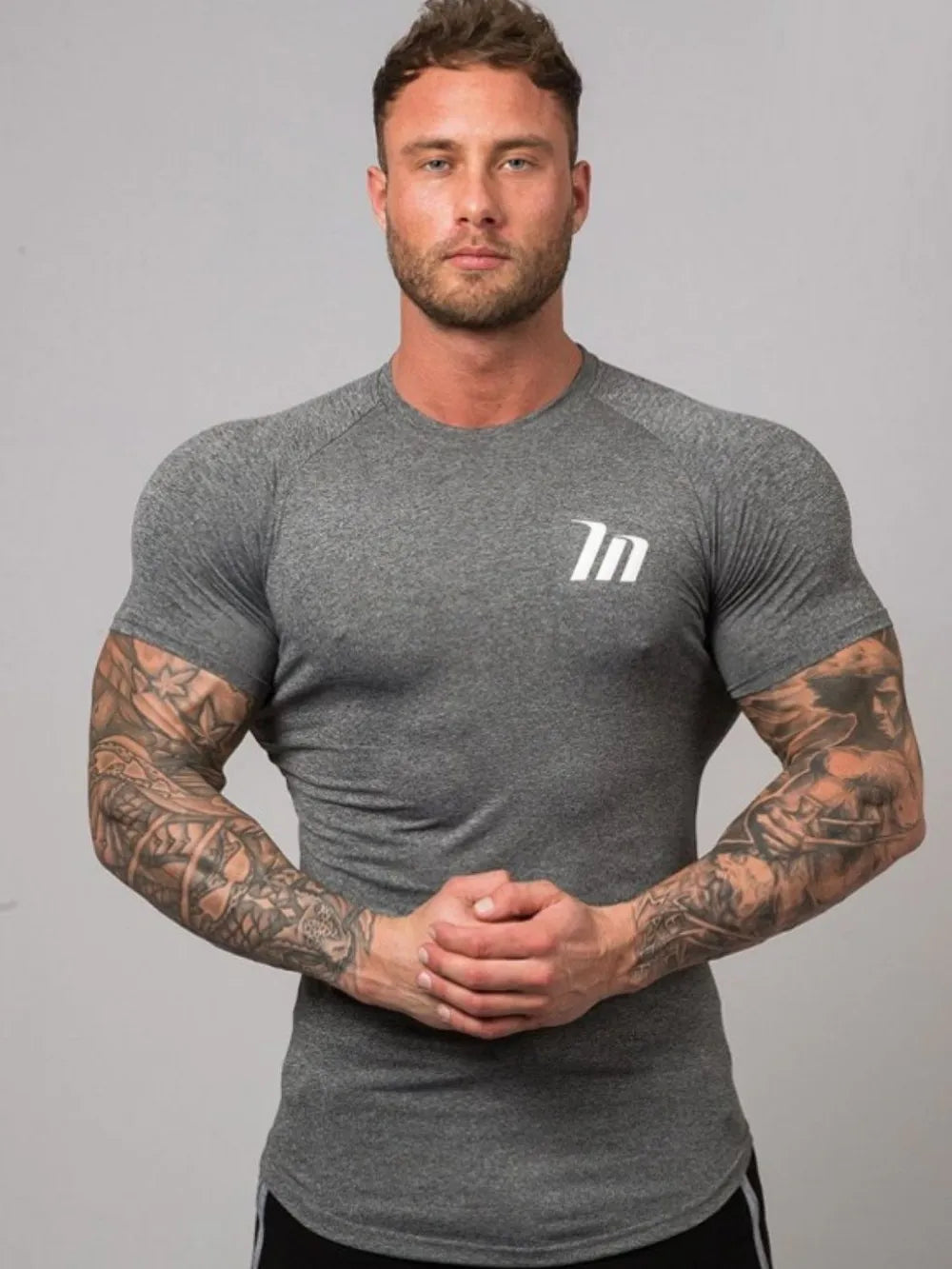 Men's Plus Size Round Neck Short Sleeve T-Shirt