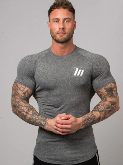 Men's Plus Size Round Neck Short Sleeve T-Shirt
