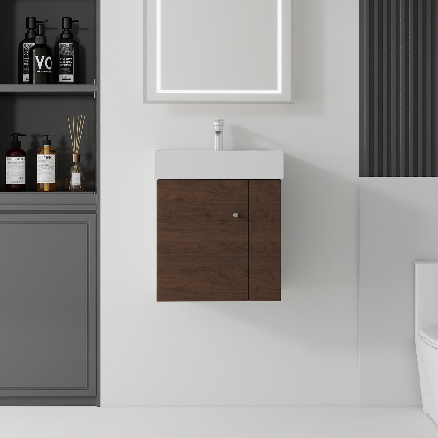 21.6 Inch Floating Bathroom Vanity with Sink