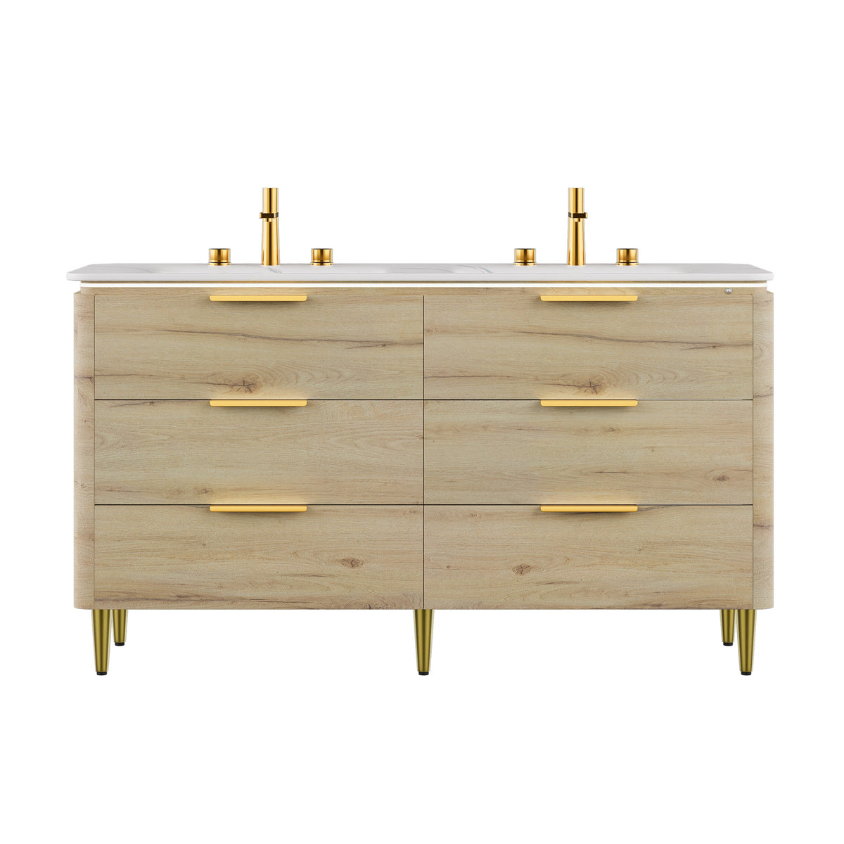 Amara 60" Bathroom Vanity & Sinks