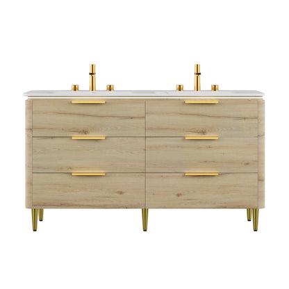 Amara 60" Bathroom Vanity & Sinks