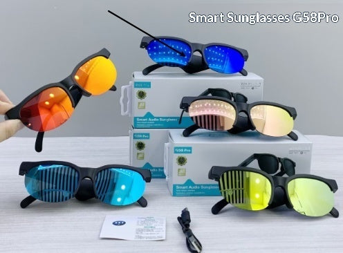 AI-Powered Bluetooth Earphone Glasses for Smart Translation and Clear Communication