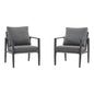 Modern Lounge Chair With Rope Accents And Cushions