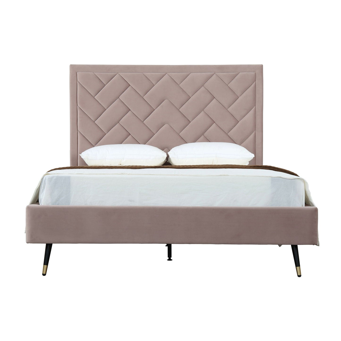 Crosby - Bed With Upholstered Headboard And Slats
