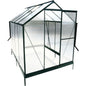 Polycarbonate house, Heavy Duty Outdoor Aluminum Walk-In House Kit With Rain Gutter, Vent And Door For Backyard Garden