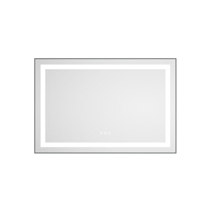 36" x 24" LED Bathroom Mirror with Front and Backlight