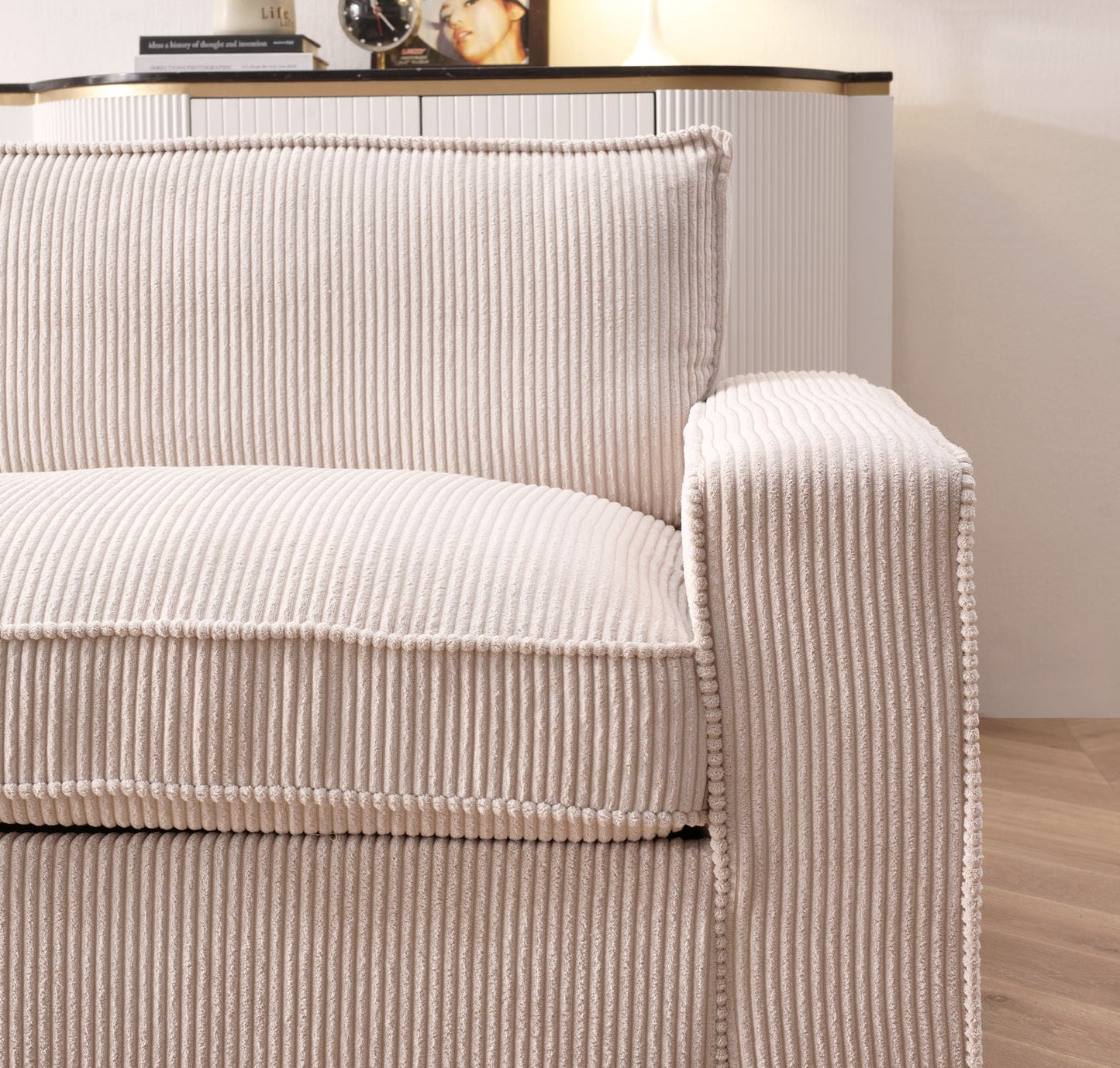 Luxe - Sofa With Sleek Design, Spacious And Comfortable 3 Seater Couch
