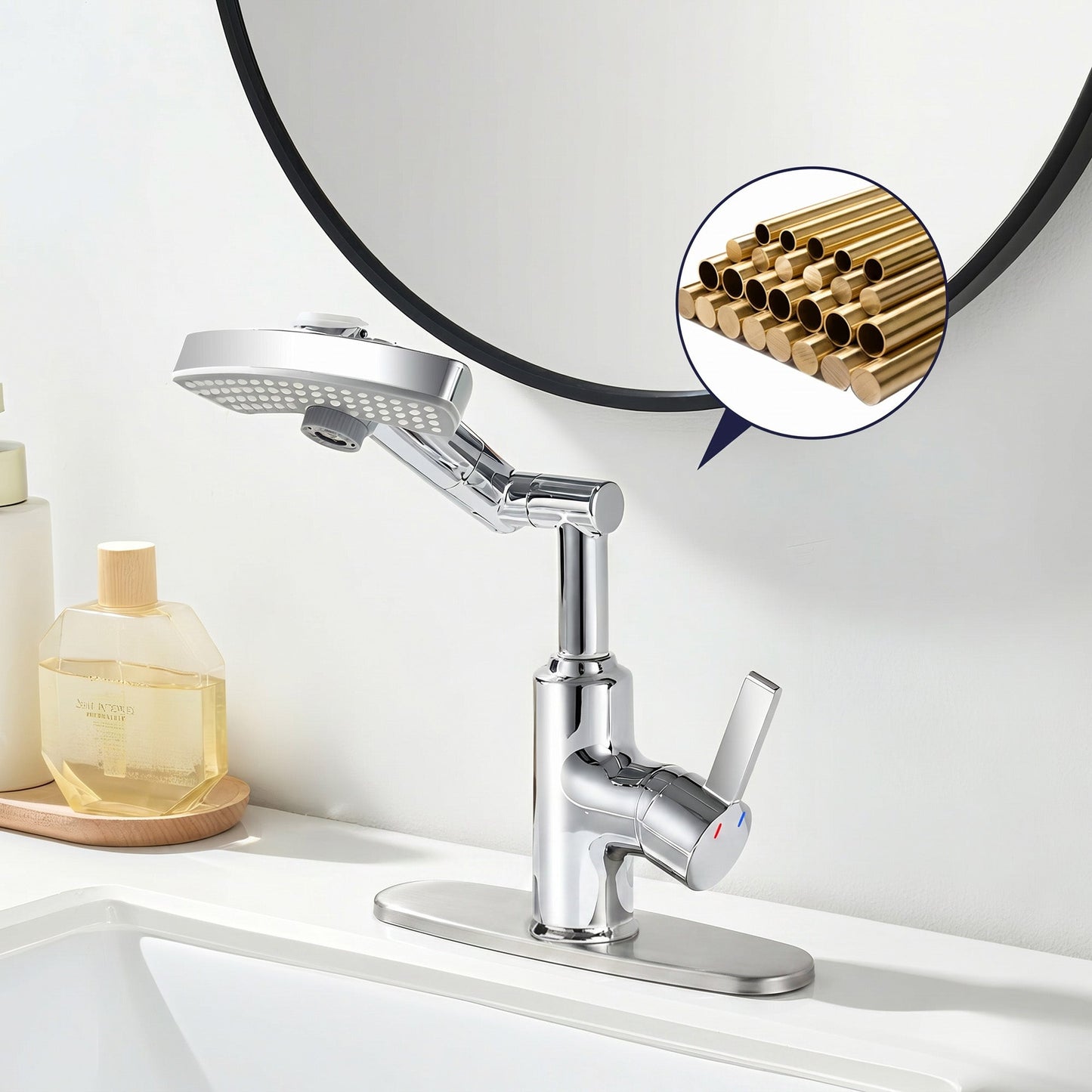 LED Temperature Display Bathroom Faucet with Digital Screen