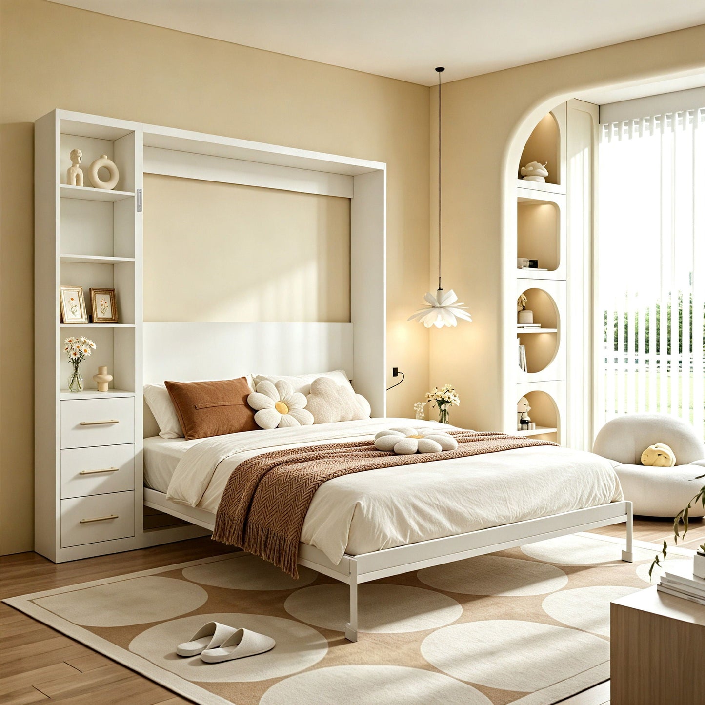 Folding Vertical Murphy Wall Bed