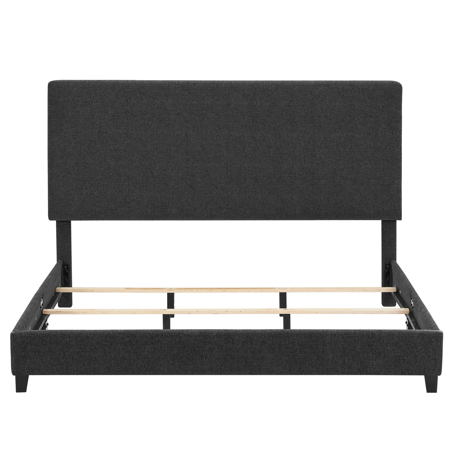Platform Bed & Upholstered Headboard