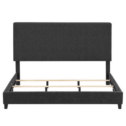 Platform Bed & Upholstered Headboard