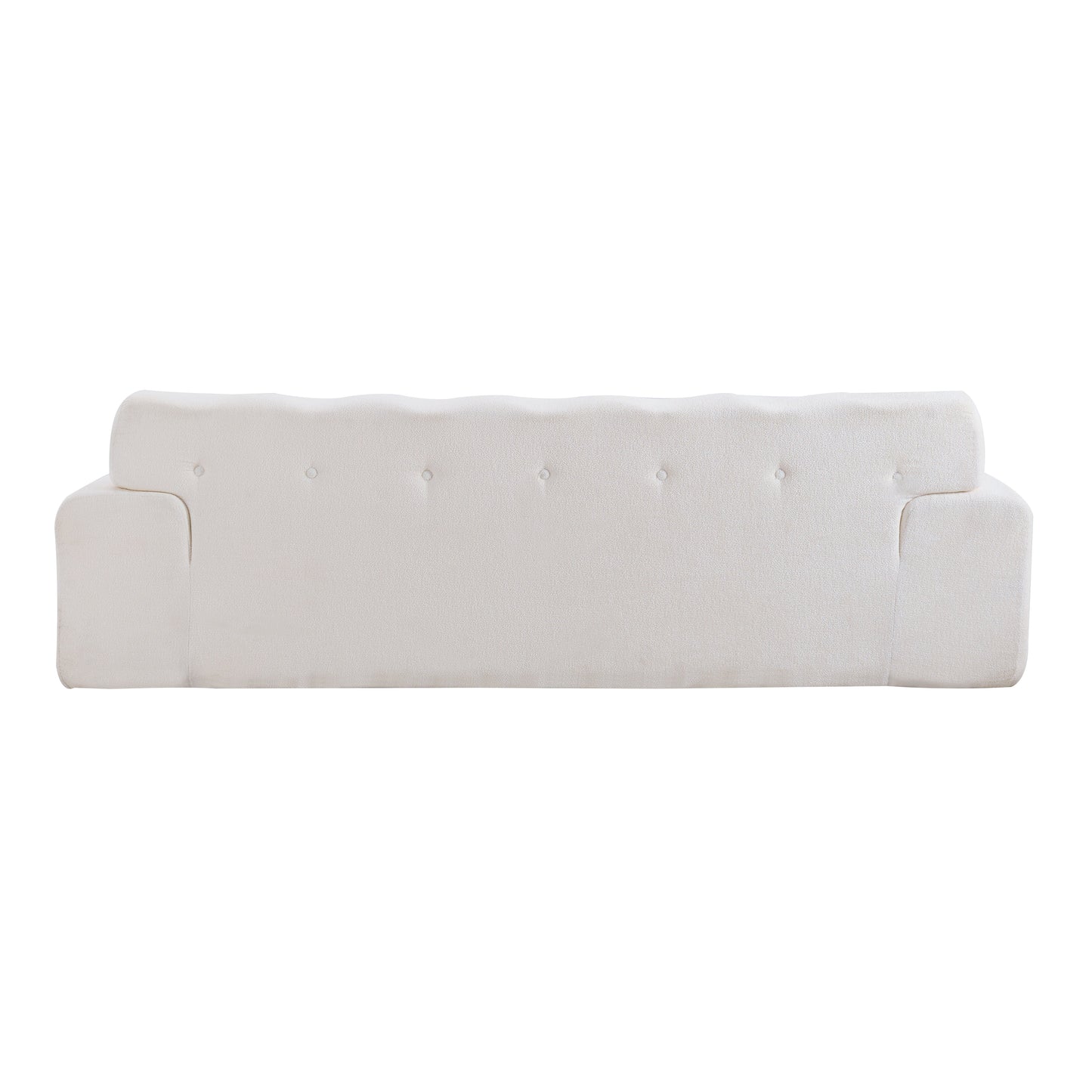 88 in. Cloud 3 Seater Chenille Sofa with Button Tufted Upholstery