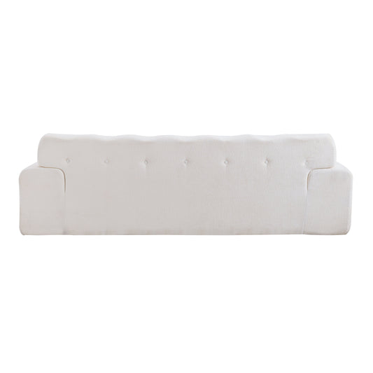 88 in. Cloud 3 Seater Chenille Sofa with Button Tufted Upholstery