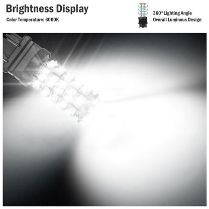10Pcs/Kit LED Car Light Bulbs 760lm T25 3528SMD 6000K Pure White Auto Lamps Replacement for Dome Map Door Trunk Signal License Plate