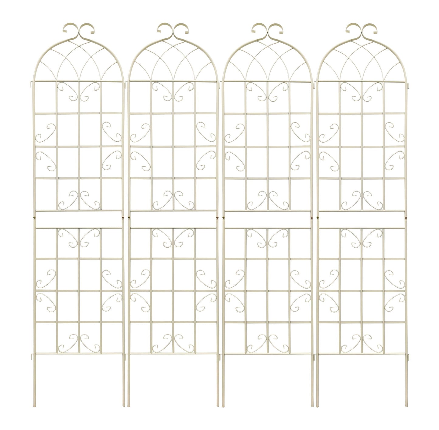 Metal Garden Rustproof Trellis For Climbing Plants Outdoor Flower Support