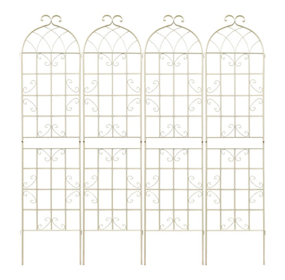 Metal Garden Rustproof Trellis For Climbing Plants Outdoor Flower Support