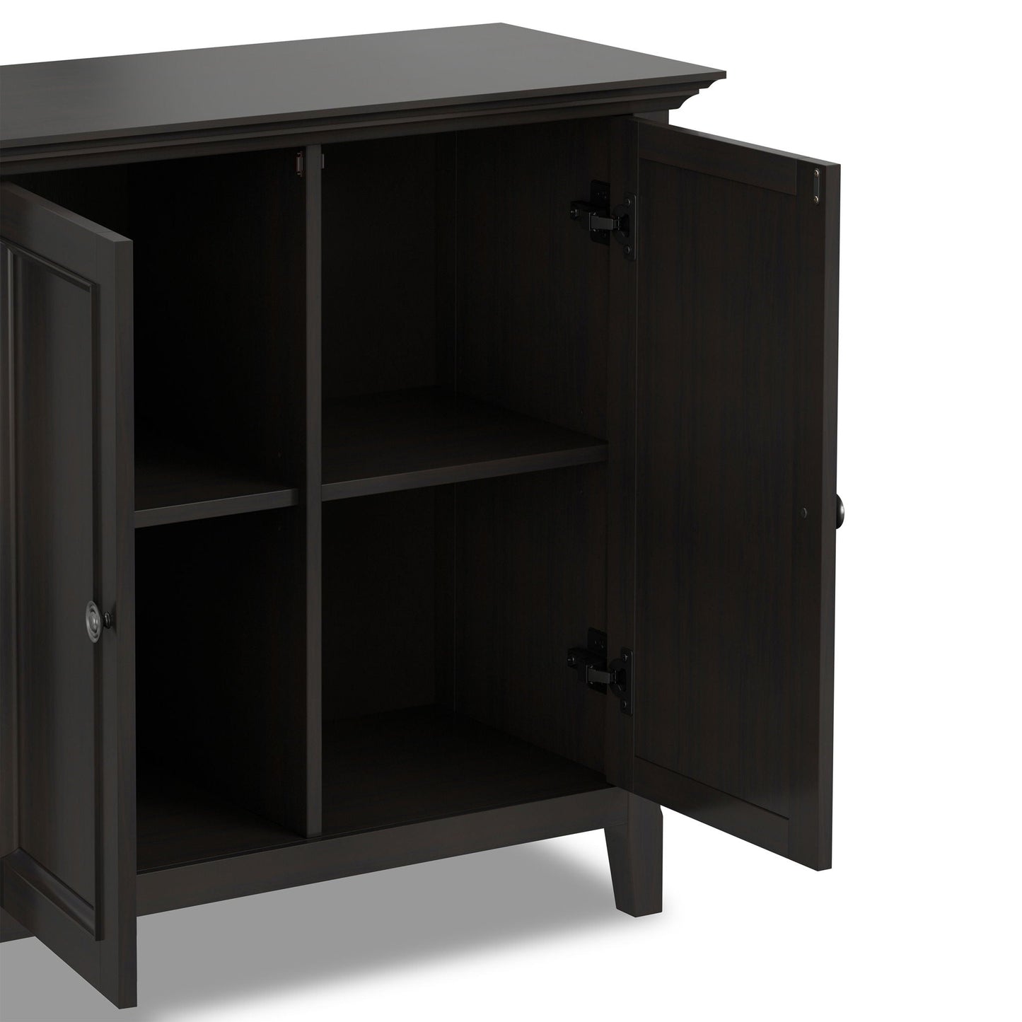 Amherst - 2 Door Storage Cabinet & Adjustable Shelving - Brown