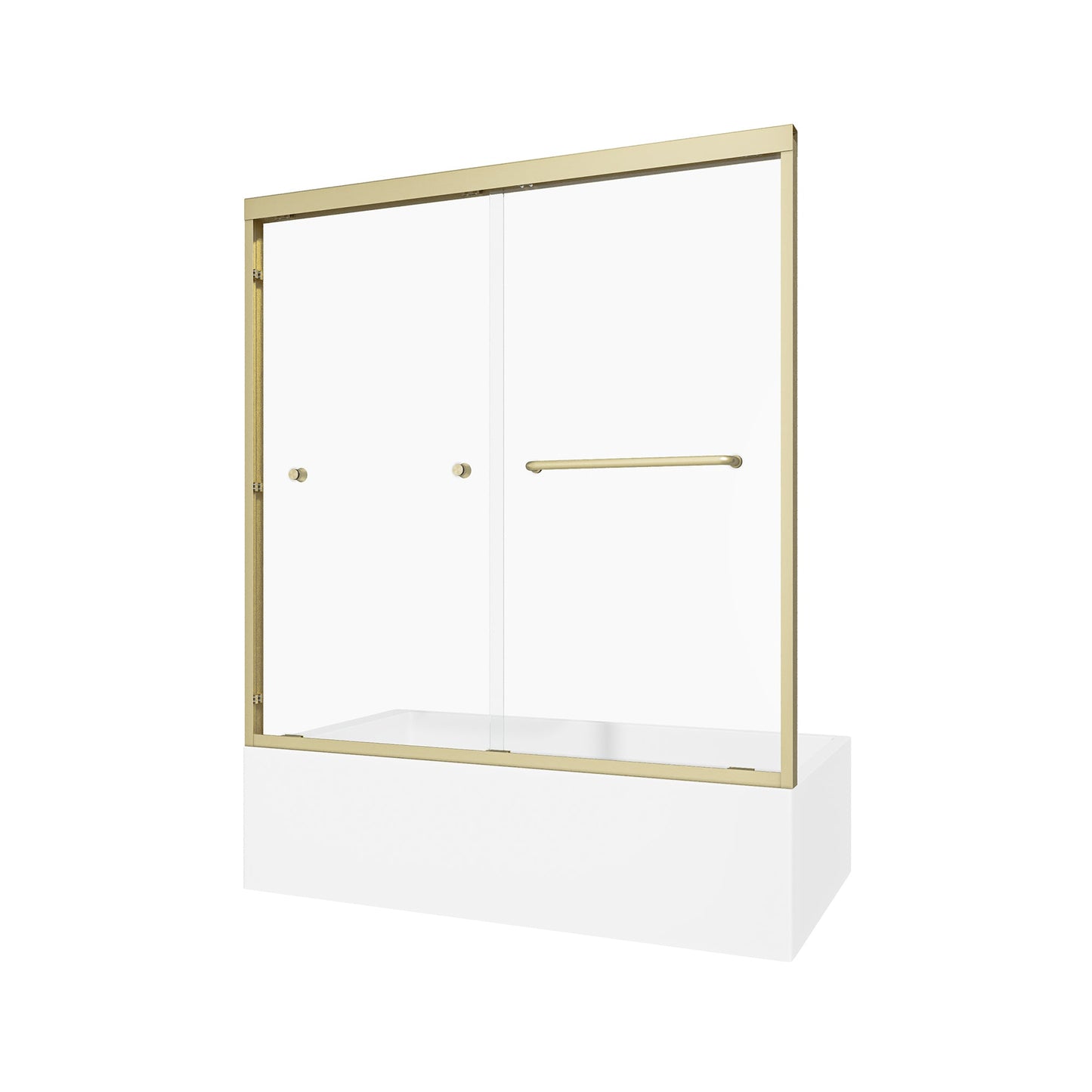 55"-60" W x 60" H Brushed Shower Door