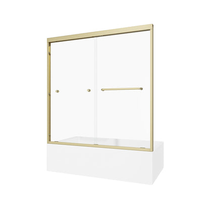 55"-60" W x 60" H Brushed Shower Door