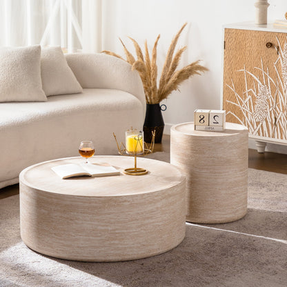 31.5'' Round Coffee Table with Mars Pattern