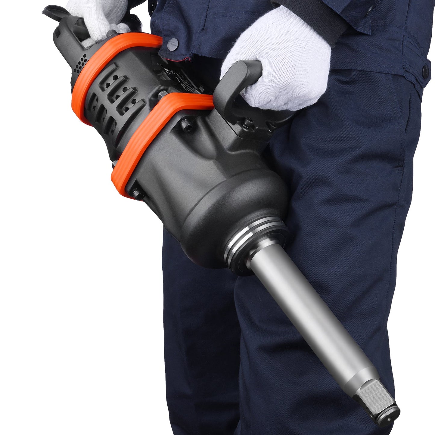 1 Inch Air Impact Wrench with 5175 ft-lbs Torque and 8 Inch Extended Anvil