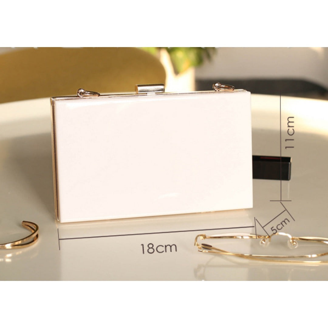 Acrylic Women's Bags, Small Square Bags, Transparent Box Bags, Dinner Bags.