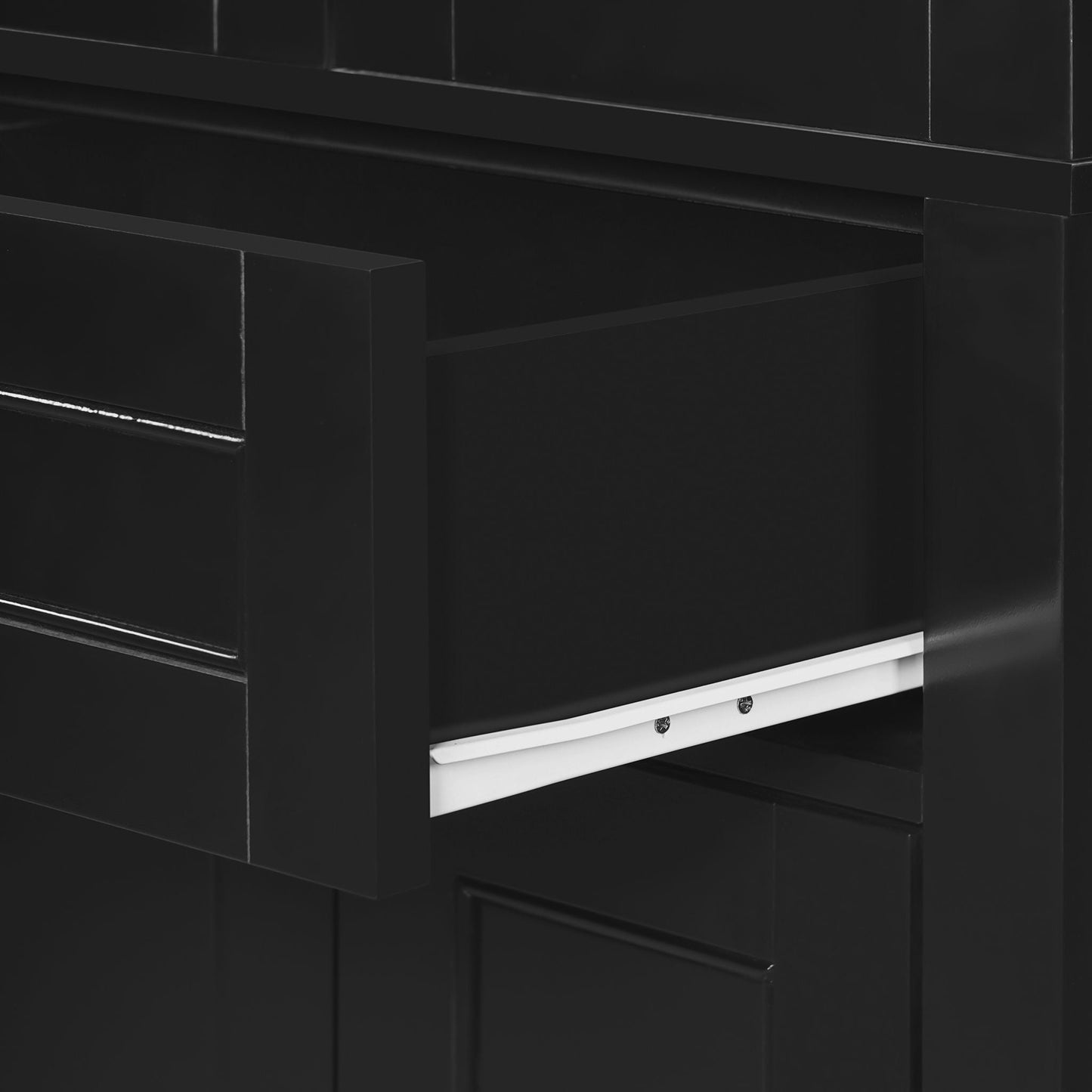 Bathroom Storage Cabinet, Adjustable Shelves & Drawer, Freestanding Tower