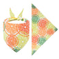 Cross-border New Cartoon Cute Pet Triangle Fresh Fruit Polyester Printed Cat And Dog Saliva Towel Scarf Wholesale