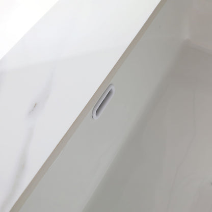 Vanity Top With Undermount Sink And Backsplash, Sintered Stone