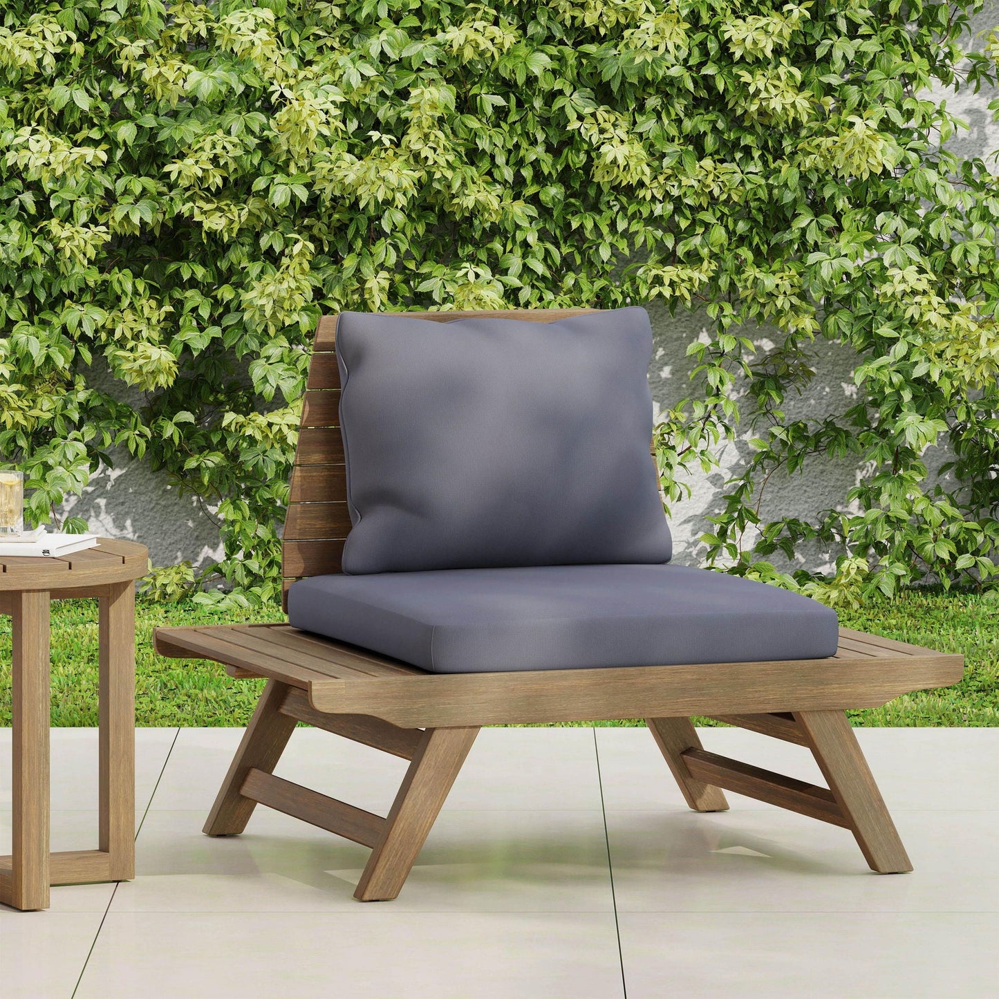 Sedona Outdoor Club Chair With Slatted Design